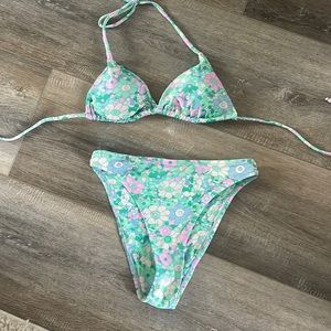 never worn adorable grey bandit bikini!